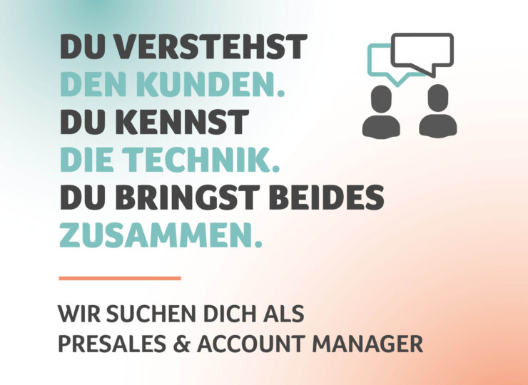Werde Presales & Accountmanager bei comfox!