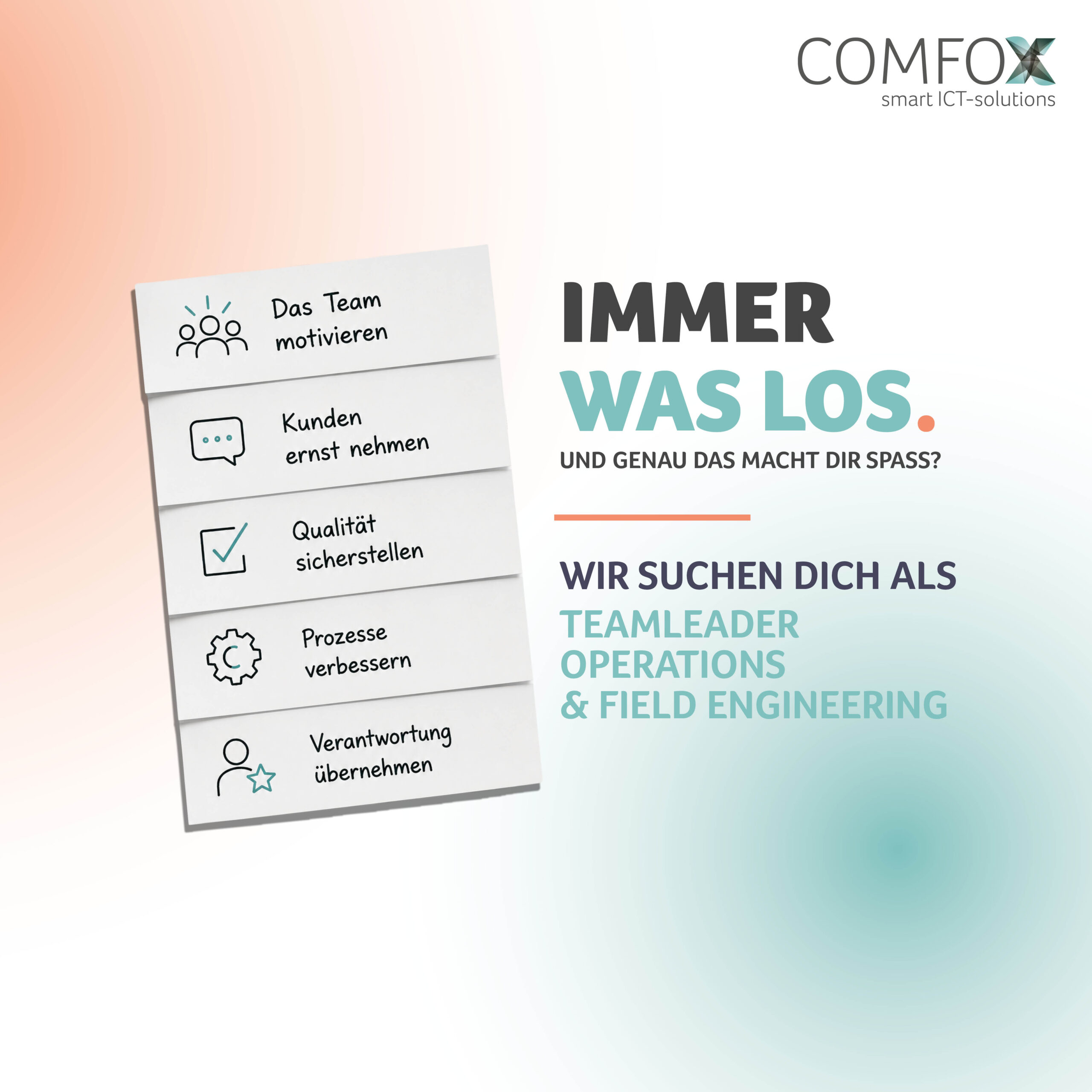 Gestalte die Zukunft unseres Operations Teams mit!